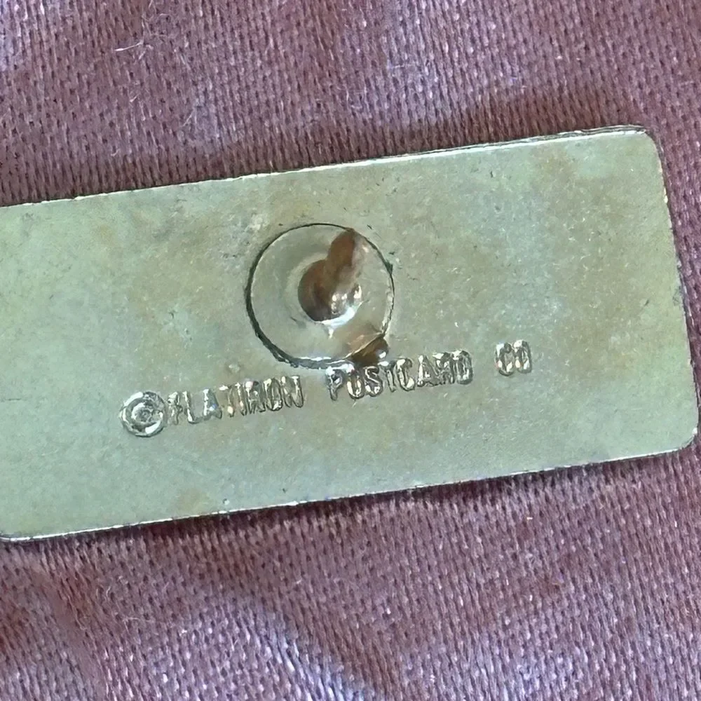 Vintage Colorado Rainbow Enamel Lapel  Pin made by Flatiron Postcard‎ Co